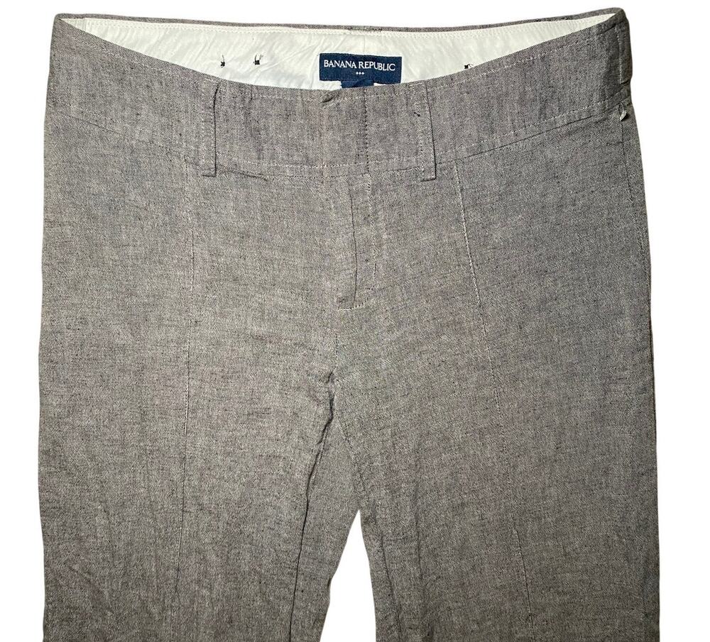 Banana Republic - Gray Cotton Linen Pants - Women's 4S